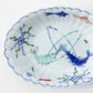 Keizan Kiln Arita Twin Lobster Chrysanthemum-Shaped Small Oval Dish