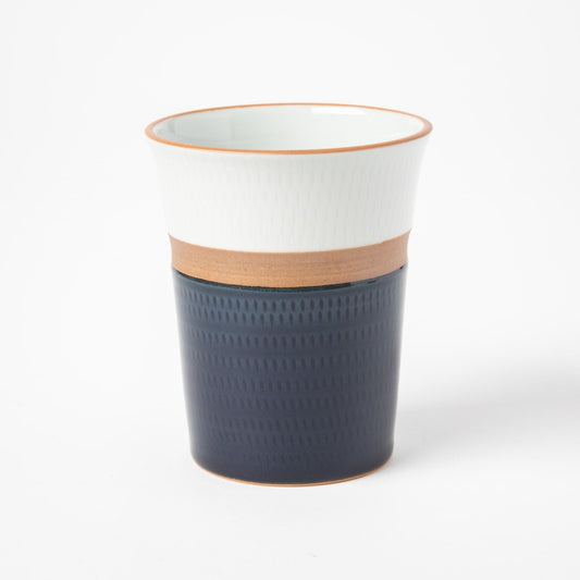Kakewake Tobikanna Navy Blue Glaze Porcelain Cup