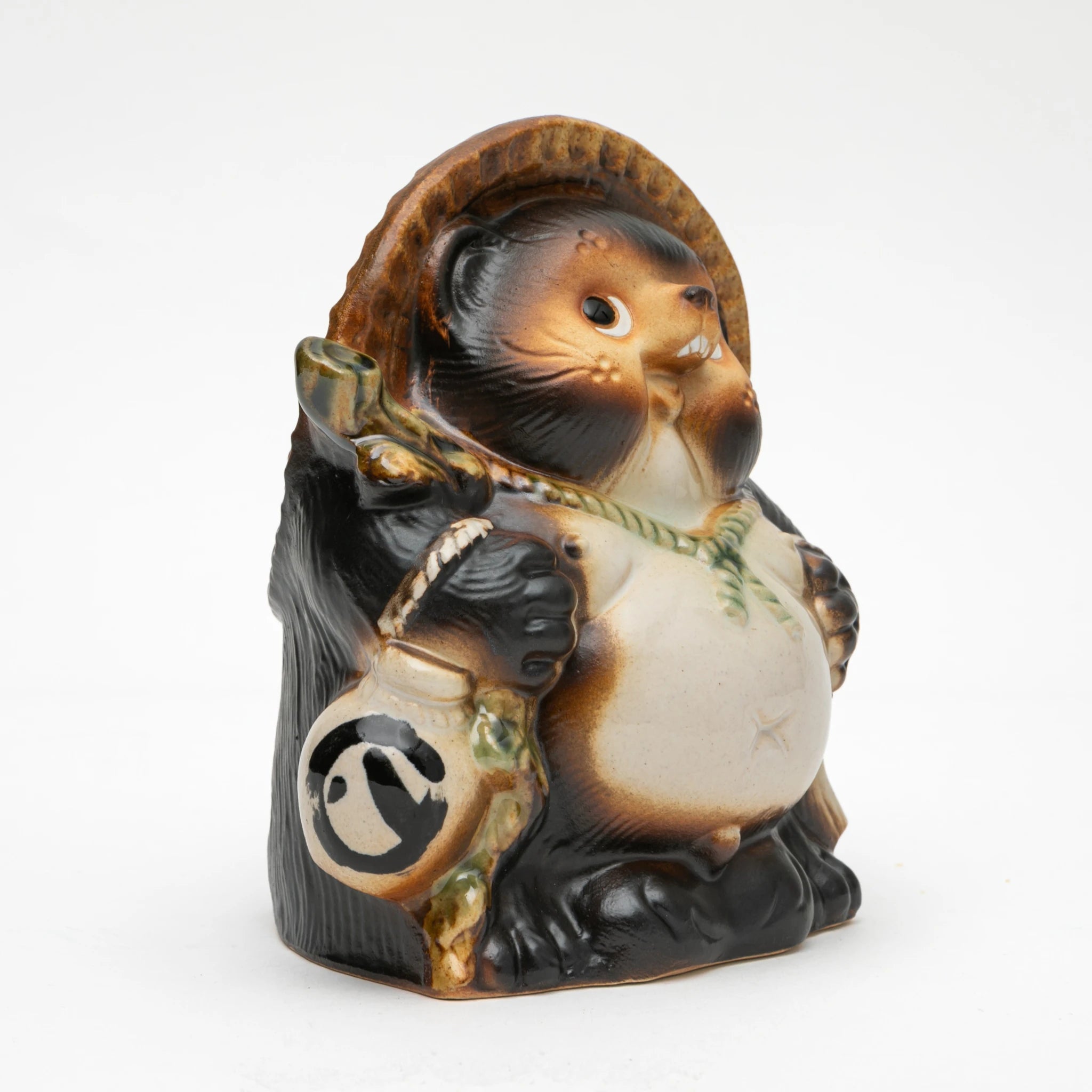 Maruichi Shigaraki Ware Fukufuku Tanuki Figurine Male