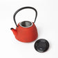 Classic Arare Red Nanbu Cast Iron Teapot