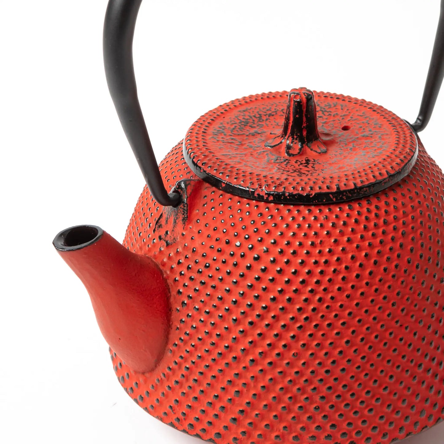 Classic Arare Red Nanbu Cast Iron Teapot