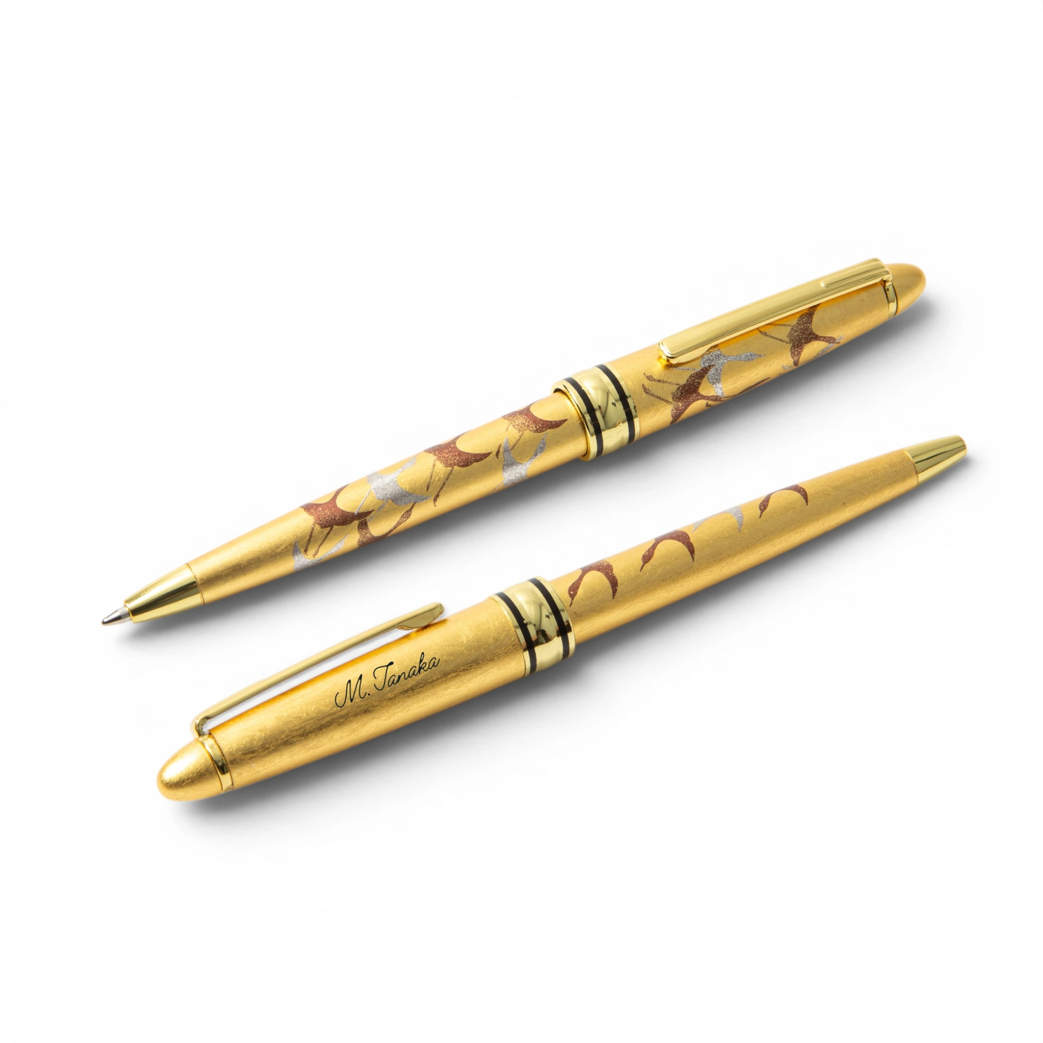 Maki-e Gold Ballpoint Pen 1000 Cranes – Personalized