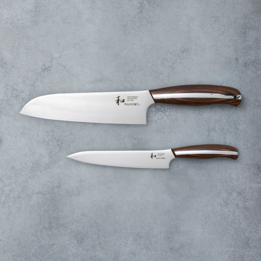 NAGOMI Santoku and Utility Knife Set