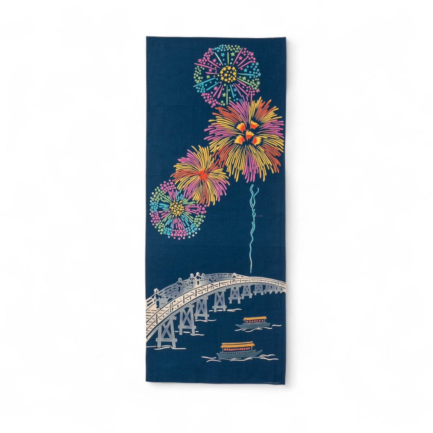 Rienzome Fireworks Tenugui and Display Rods Set