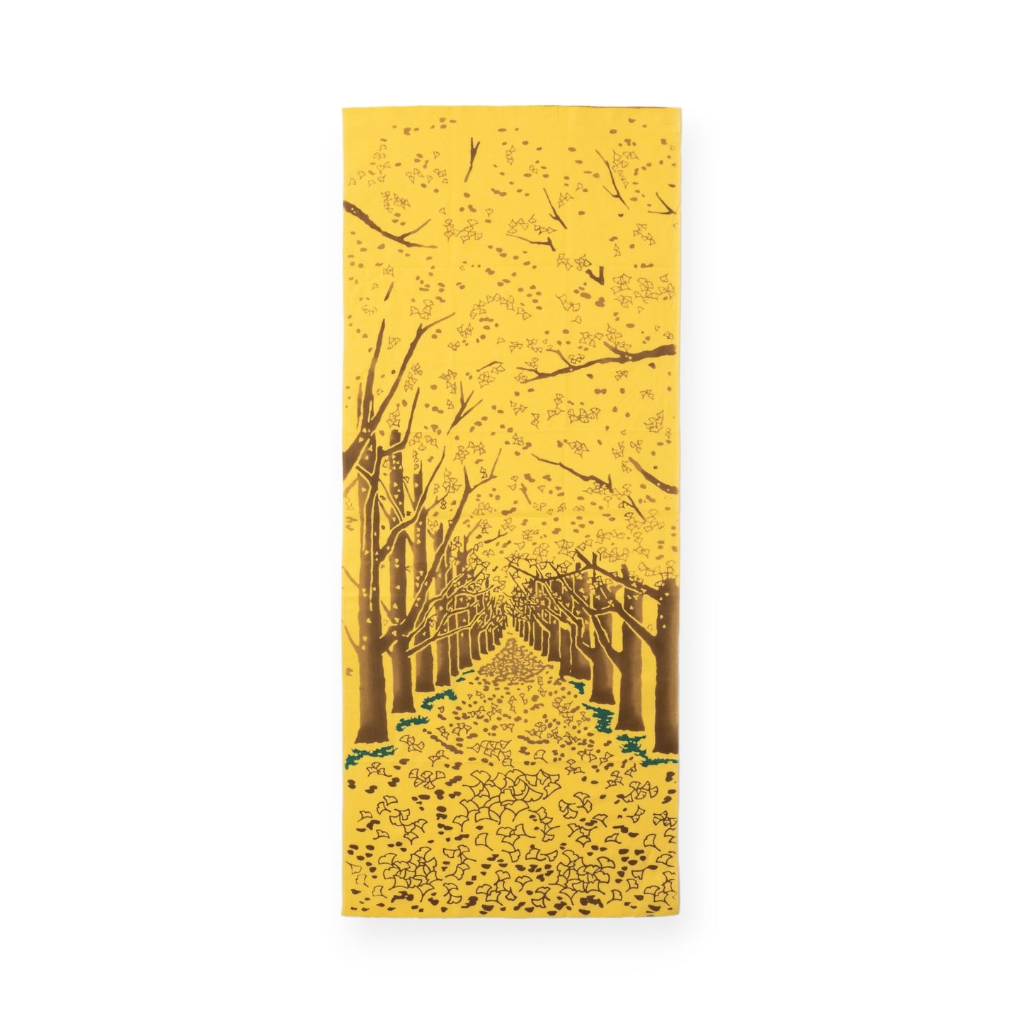 Rienzome Ginkgo Avenue Tenugui and Display Rods Set