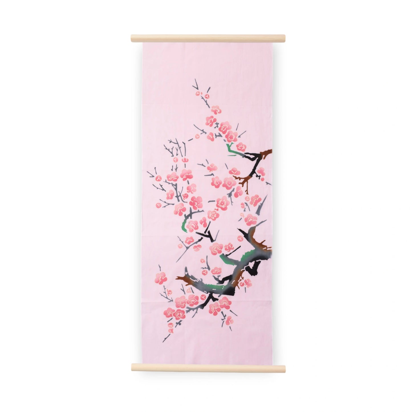 Rienzome Koubai Plum Blossom Tenugui and Display Rods Set
