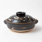 Plum Black Donabe Clay Pot (3-4 People)