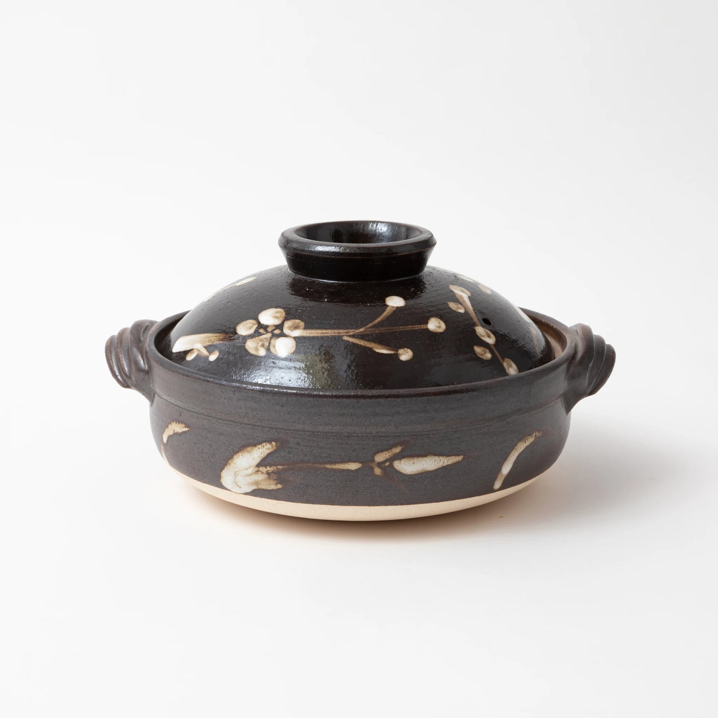 Plum Black Donabe Clay Pot (2-3 People)