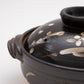 Plum Black Donabe Clay Pot (2-3 People)