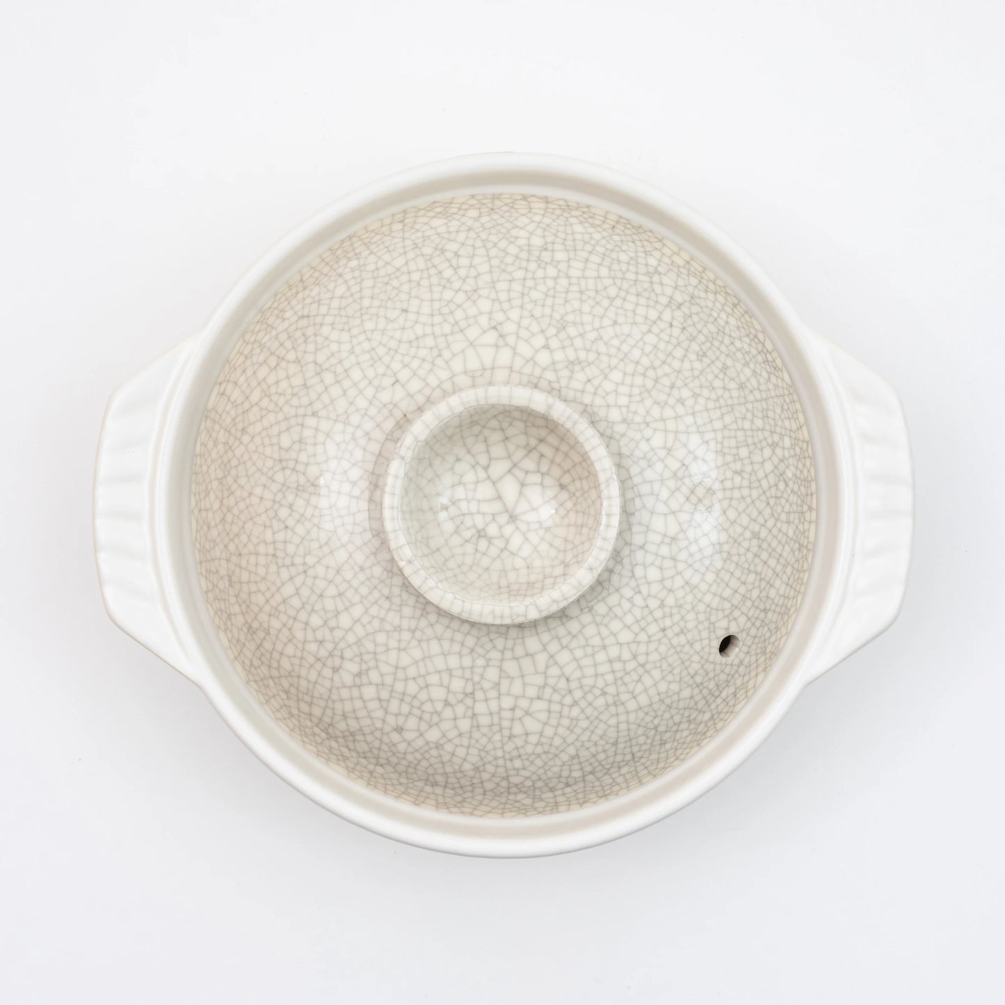 Kannyu White Donabe Clay Pot (3-4 People)