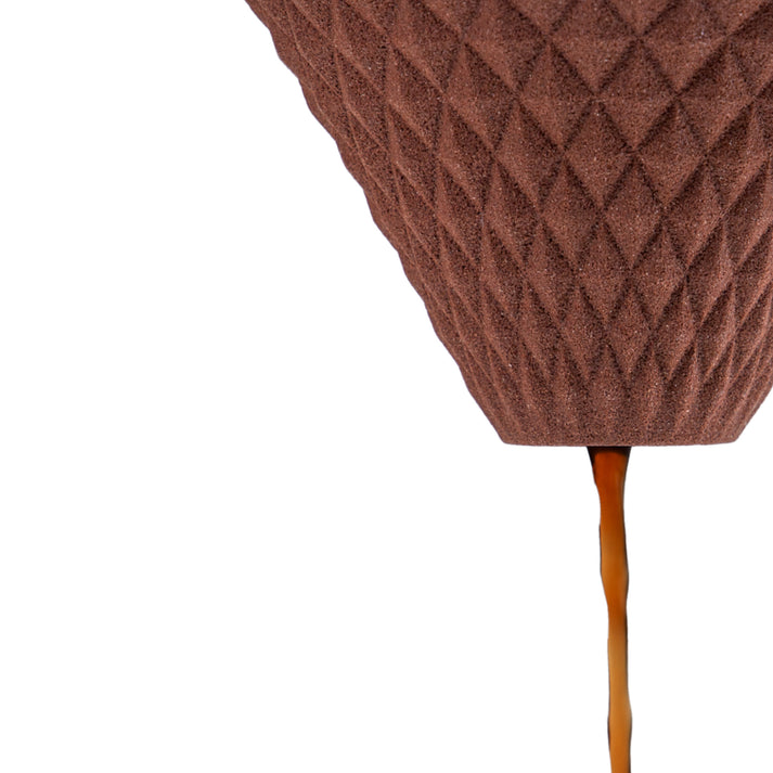 Dripping the coffee with Hasami ware ceramic coffee filter in brown