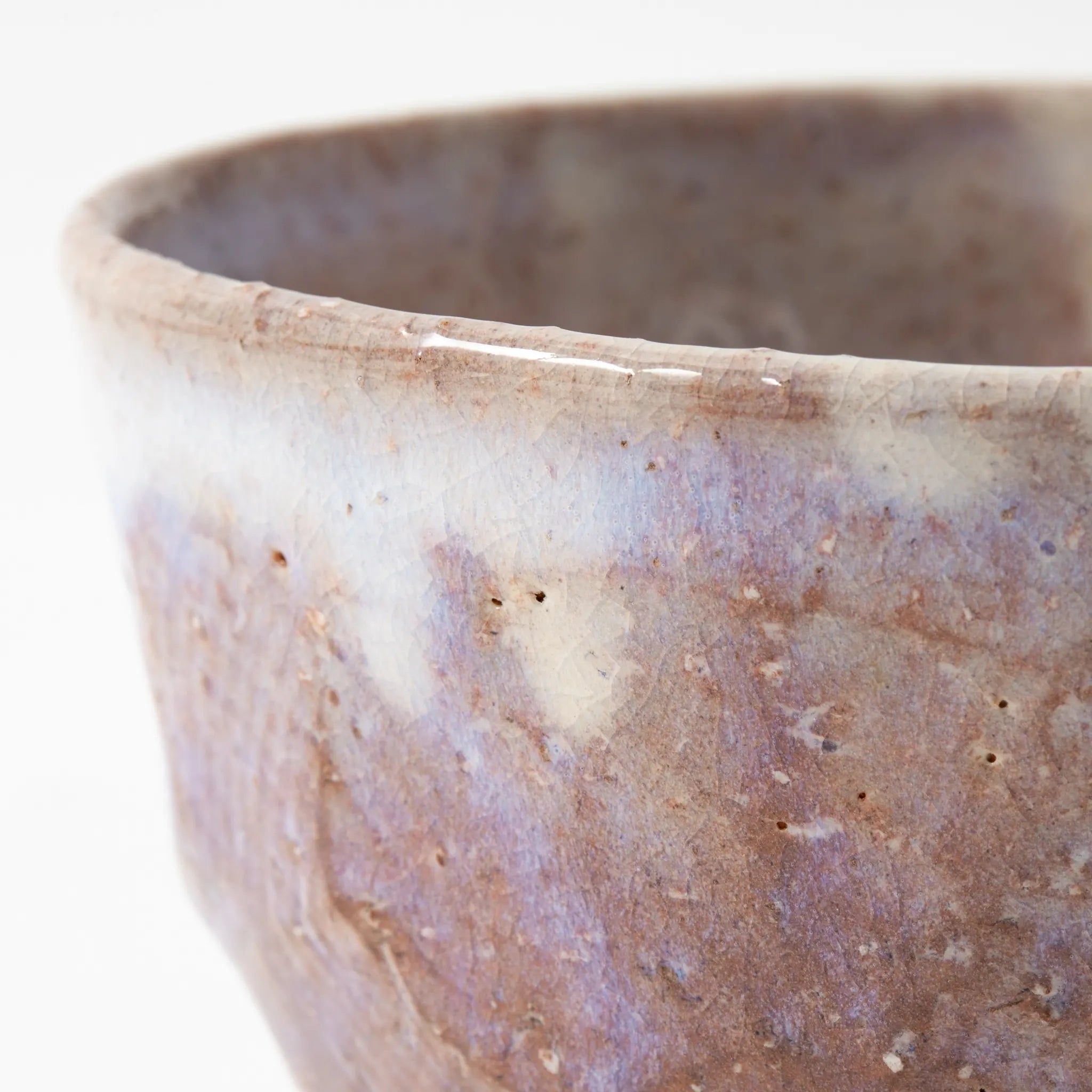 Hagi Ware Matcha Bowl Misogi Carved White Slip