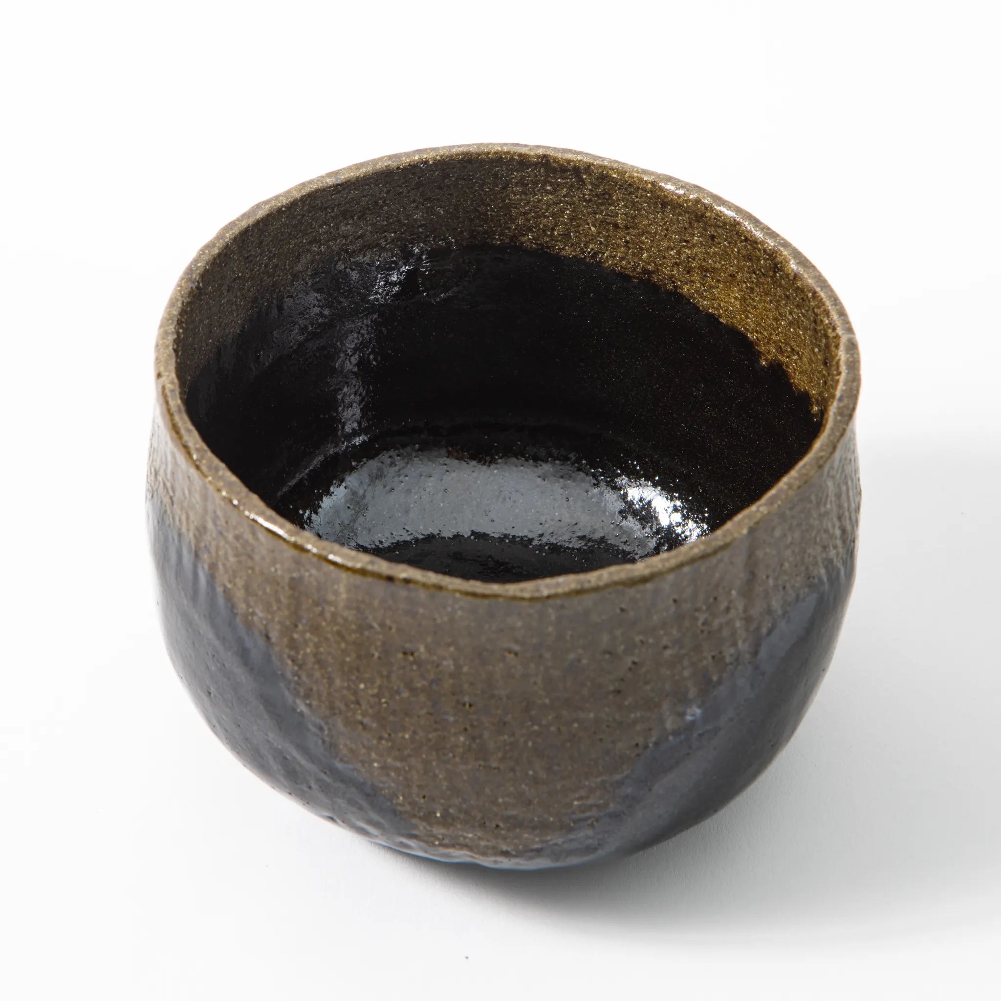 Koetsu Shigure Style Black Raku Matcha Bowl