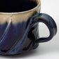 Tamba Ware Large Faceted Mug Lapis Blue Glaze