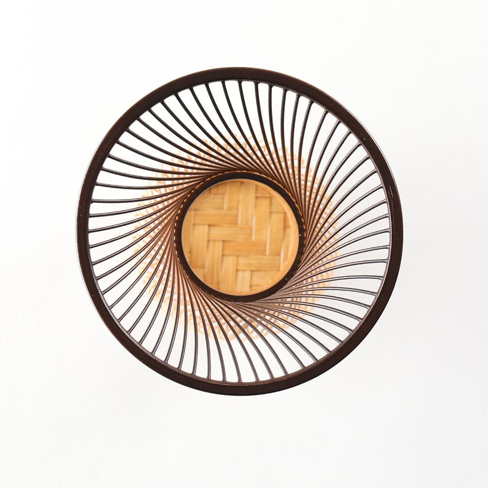 Bamboo Basket Yamaboshi Flower Vase
