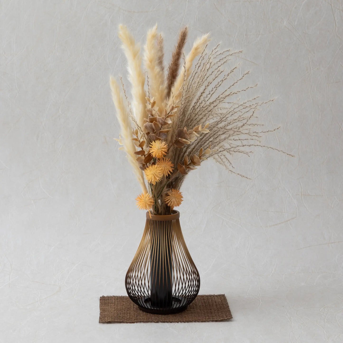Bamboo Basket Suruga Flower Vase