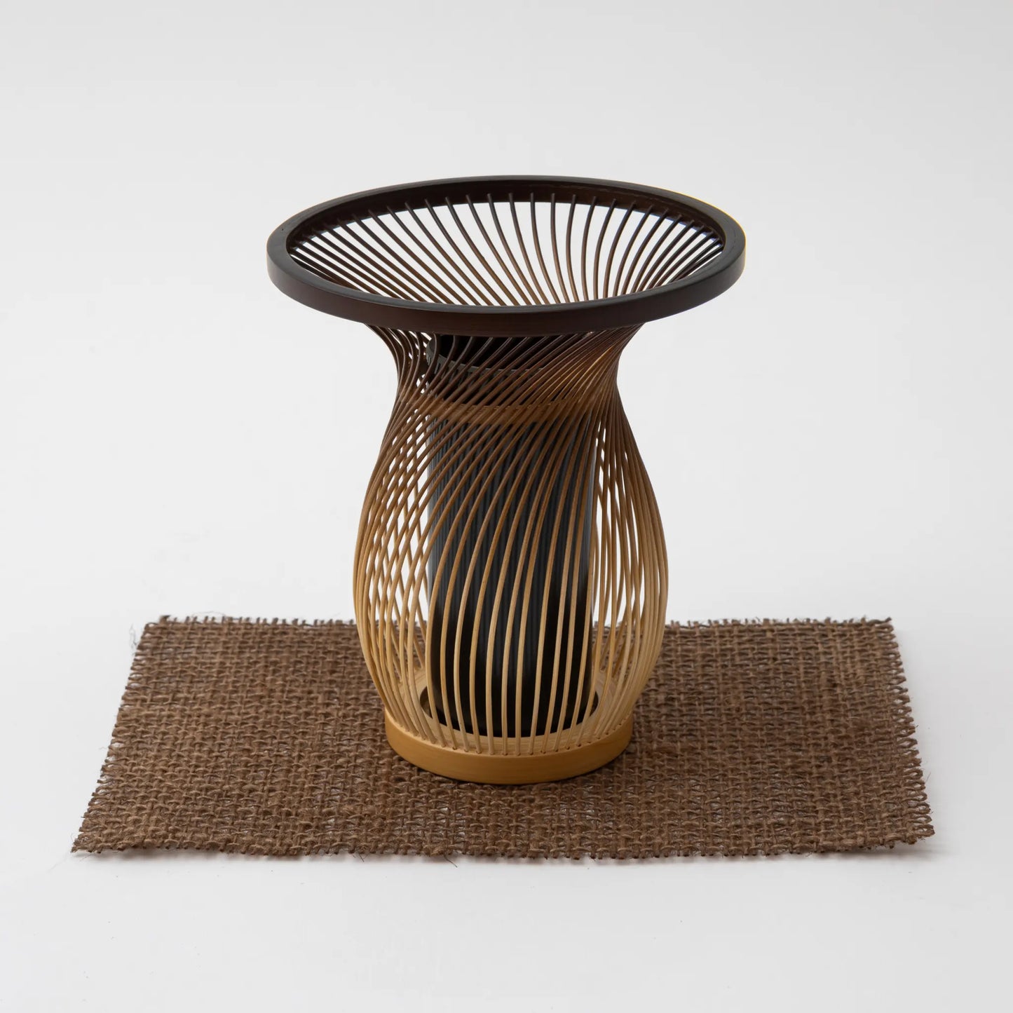 Bamboo Basket Yamaboshi Flower Vase