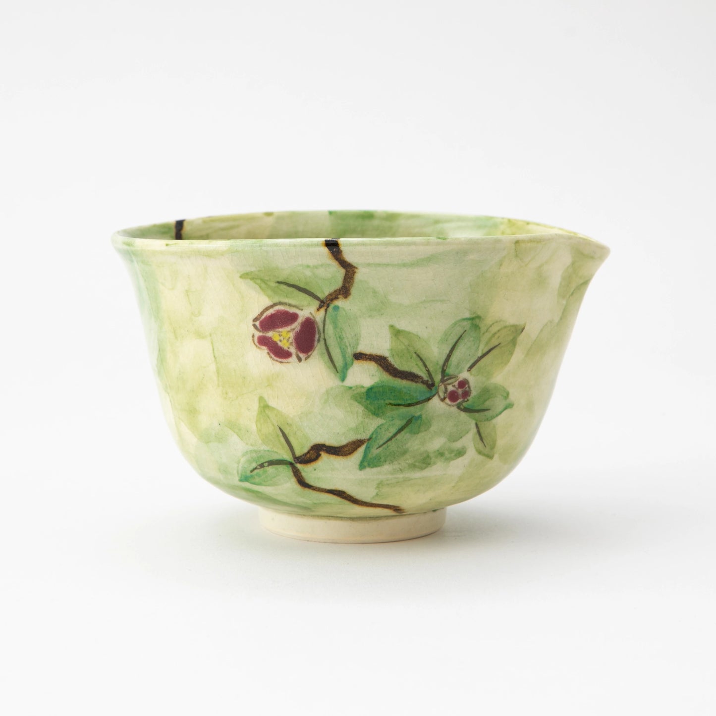 Yabu Camellia Katakuchi Matcha Bowl