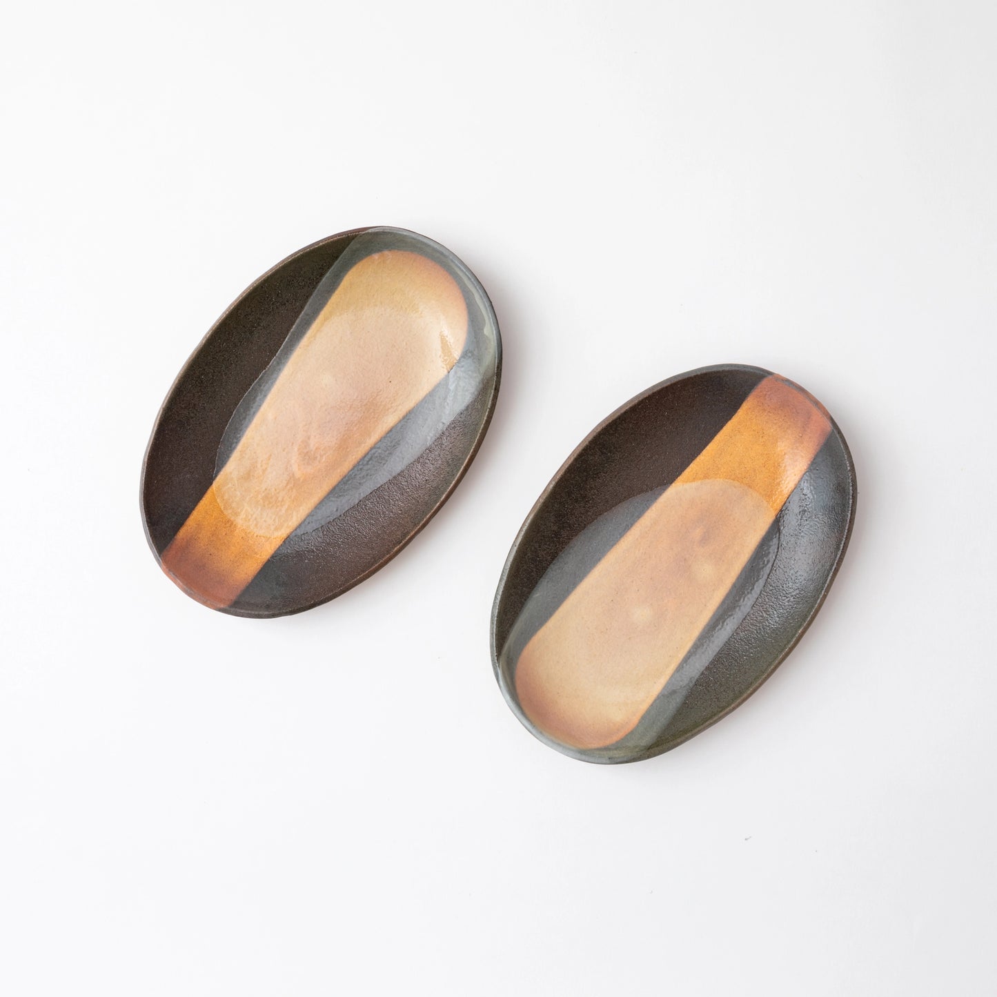 Hagi Ware Kohiki Plates (Set of 2)