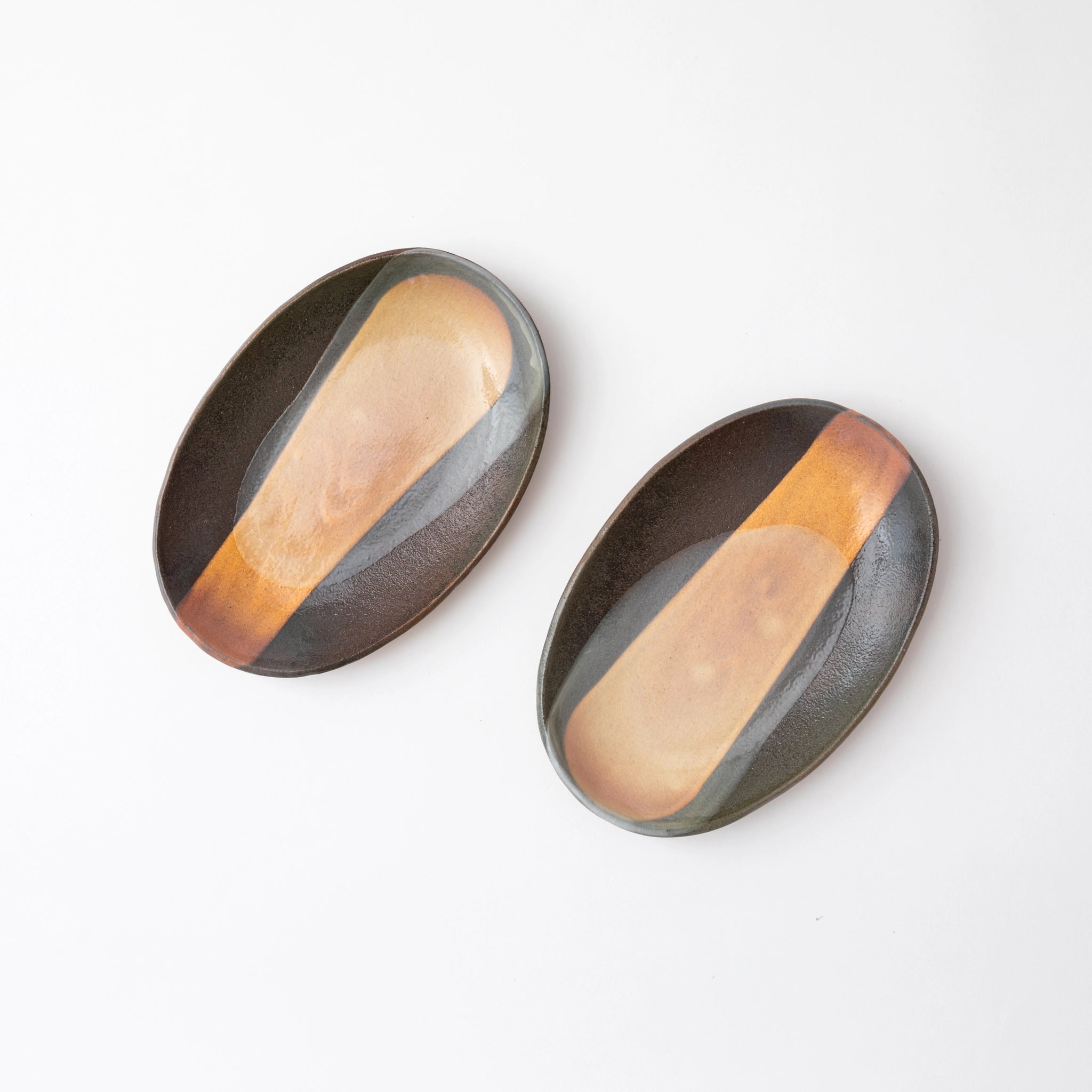 Hagi Ware Kohiki Plates (Set of 2)