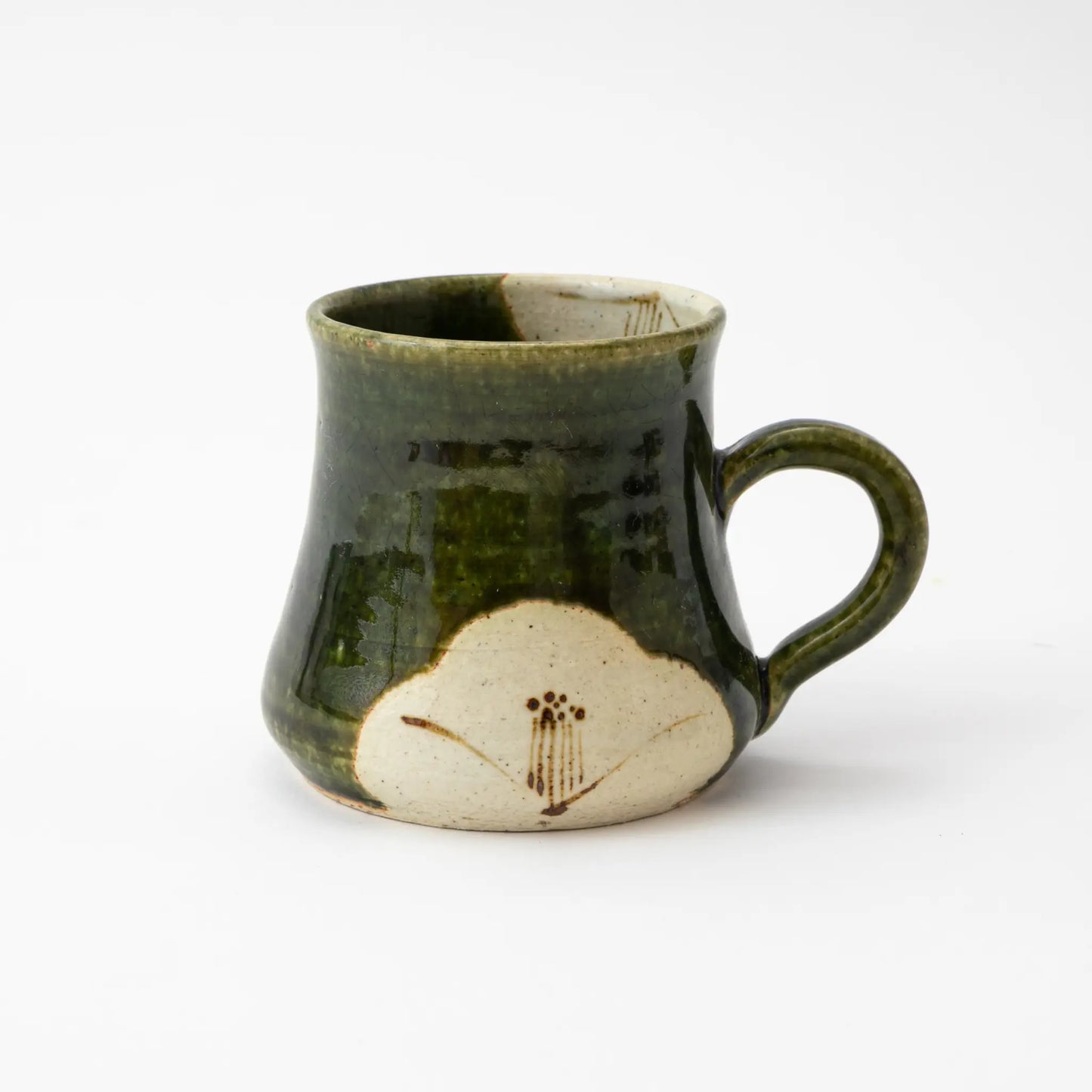 Oribe Camellia Mino Ware Tall Mug