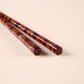 Close up shot top of Hanakago Wakasa Lacquer Chopsticks