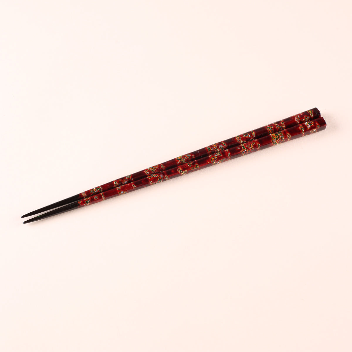 Red Hanakago Wakasa Lacquer Chopsticks