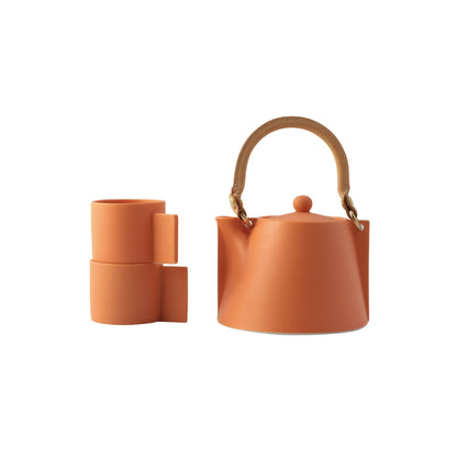 Orange Voyage Pot & Cup Set